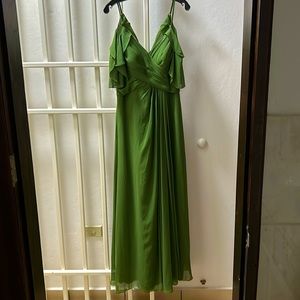 Moss green formal dress